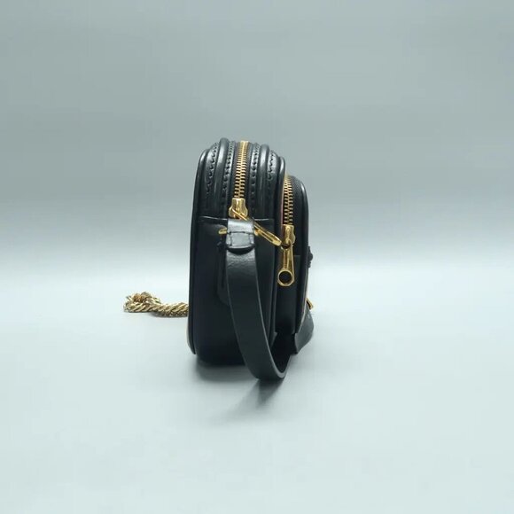 Burberry Brown Leather&Cloth Shoulder Bag 385-122824 - Picture 4 of 12